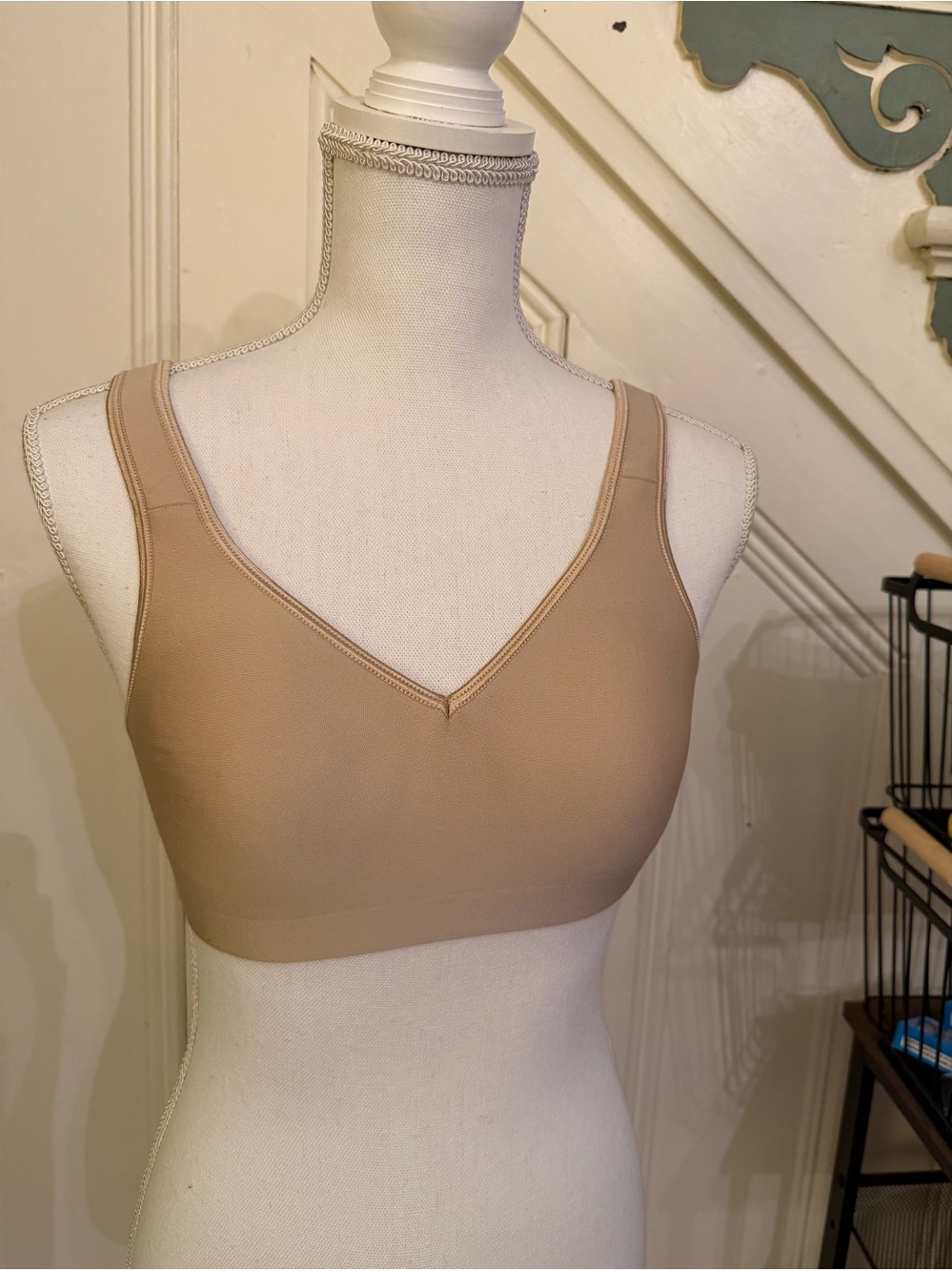 Hanes Nude Light Brown Wireless Comfort Bra